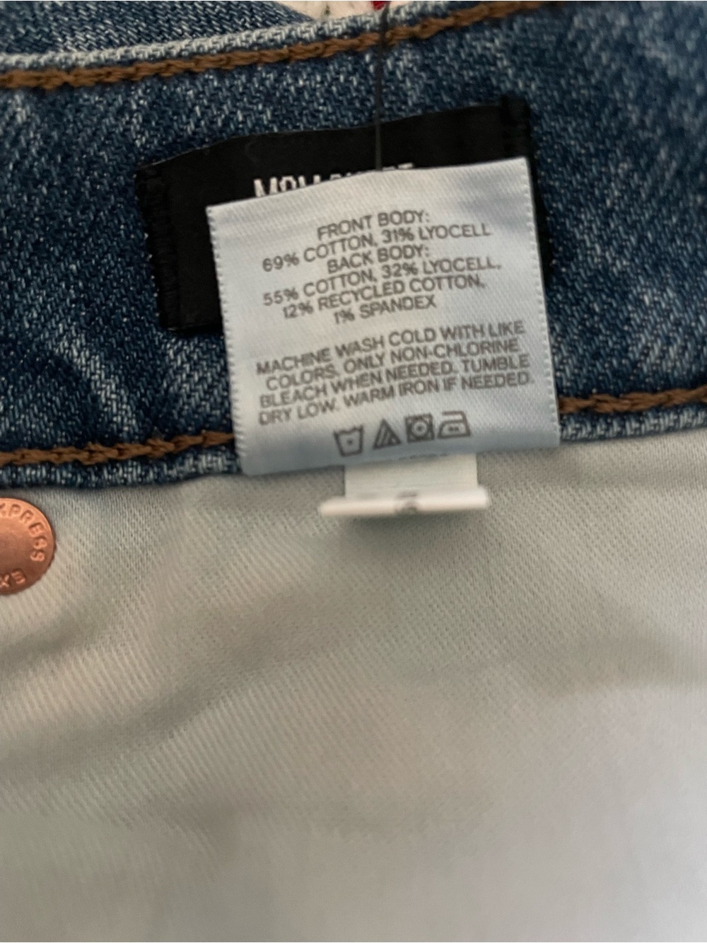 Express Mom Short High Rise Size 4 NWT - Picture 8 of 9
